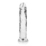 REALROCK 28 cm Straight Dildo - Transparent - Clear 28 cm (10'') Dong - Image 4