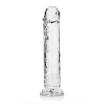 REALROCK 28 cm Straight Dildo - Transparent - Clear 28 cm (10'') Dong - Image 5