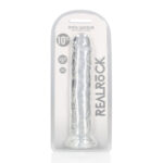 REALROCK 28 cm Straight Dildo - Transparent - Clear 28 cm (10'') Dong - Image 8