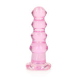 REALROCK 14 cm Curvy Anal Plug - Pink - Pink 14 cm (4.5'') Butt Plug - Image 3