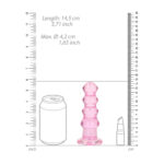 REALROCK 14 cm Curvy Anal Plug - Pink - Pink 14 cm (4.5'') Butt Plug - Image 5