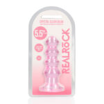 REALROCK 14 cm Curvy Anal Plug - Pink - Pink 14 cm (4.5'') Butt Plug - Image 6