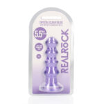 REALROCK 14 cm Curvy Anal Plug - Purple - Purple 14 cm (4.5'') Butt Plug - Image 6