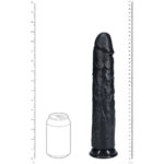 REALROCK 33cm Extra Long Dildo - Black - Black 33 cm (13'') Extra Long Dong - Image 7