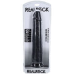 REALROCK 33cm Extra Long Dildo - Black - Black 33 cm (13'') Extra Long Dong - Image 8