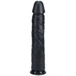 REALROCK 38cm Extra Long Dildo - Black - Black 38 cm (15'') Extra Long Dong - Image 4