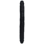 REALROCK 35cm Slim Double Dildo - Black - Black 35 cm (14'') Double Dong - Image 3