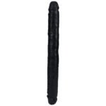 REALROCK 35cm Slim Double Dildo - Black - Black 35 cm (14'') Double Dong - Image 4