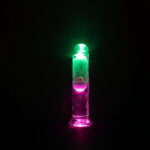 REALROCK 6'' No Balls Wireless Rechargeable LED Vibrating Dong - Clear with LED 16.5 cm USB Rechargeable Vibrating Dong with Remote - Image 3