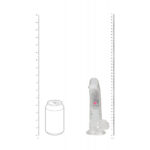 REALROCK 7'' with Balls Wireless Rechargeable LED Vibrating Dong - Clear with LED 19.5 cm USB Rechargeable Vibrating Dong with Remote - Image 8