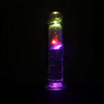 REALROCK 8'' No Balls Wireless Rechargeable LED Vibrating Dong - Clear with LED 22 cm USB Rechargeable Vibrating Dong with Remote - Image 2