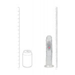 REALROCK 8'' No Balls Wireless Rechargeable LED Vibrating Dong - Clear with LED 22 cm USB Rechargeable Vibrating Dong with Remote - Image 8