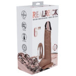 REALROCK Metal Head 6'' Rechargeable Dildo - Tan - Tan 16.2 cm USB Rechargeable Vibrating Dildo with Metal Head and Wireless Remote - Image 7
