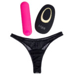 Maia DATE NIGHT PANTY VIBE - L/XL - Black L/XL Panty with Pink USB Rechargeable Bullet & Remote - Image 2