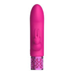 ROYAL GEMS Dazzling - Silicone Rechargeable Bullet - Pink 12 cm USB Rechargeable Bullet - Image 4