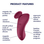 Satisfyer Sexy Secret - App Contolled USB-Rechargeable Panty Vibrator - Image 2