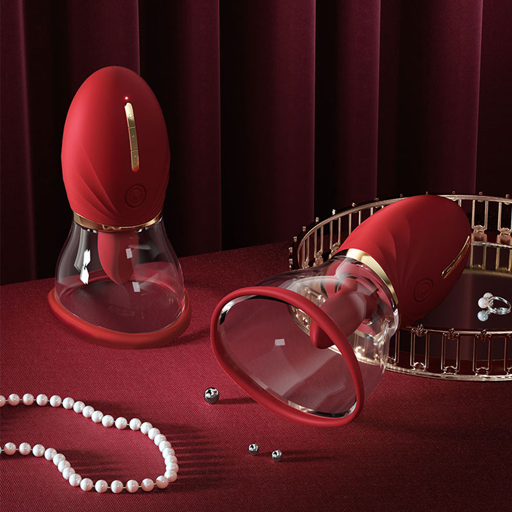 LuvPump Adoramor - Red USB Rechargeable Licking & Sucking Ladies Pump - Image 2