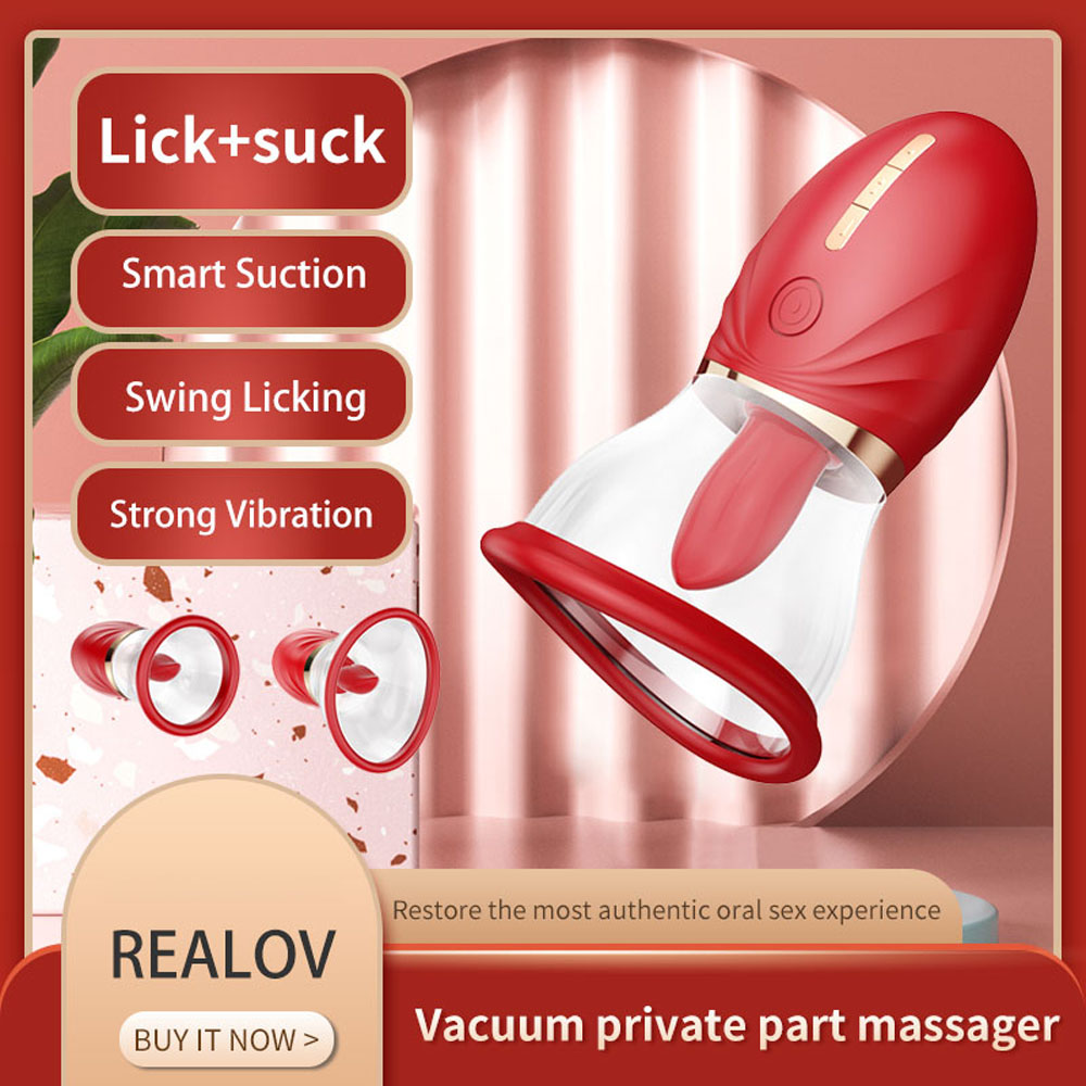 LuvPump Adoramor - Red USB Rechargeable Licking & Sucking Ladies Pump - Image 9