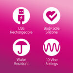 Skins Super Excite Rechargeable Pink Bullet - Pink USB Rechargeable Bullet - Image 6