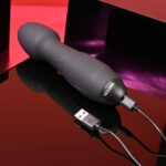 Selopa POWER TRIP - Black 18.8 cm USB Rechargeable Massage Wand - Image 8