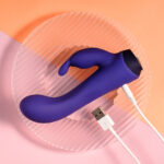 Selopa PLUM JOB - Purple 13.5 cm USB Rechargeable Rabbit Vibrator - Image 9