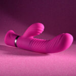 Selopa NEXT WAVE - Pink 16.4 cm USB Rechargeable Dual Vibrator - Image 5