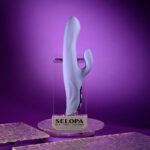 Evolved LAVENDER LOVE - Purple 23.3 cm USB Rechargeable Rabbit Vibrator - Image 4