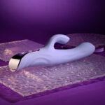 Evolved LAVENDER LOVE - Purple 23.3 cm USB Rechargeable Rabbit Vibrator - Image 7