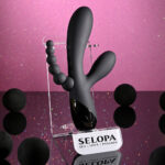 Selopa TRIPLE ACES - Black 19.7 cm USB Rechargeable Triple Stimulator Vibrator - Image 5