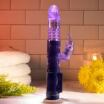 Selopa BUNNY THRUSTER - Purple 24.8 cm Thrusting Rabbit Vibrator - Image 3