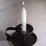 LaCire Drip Pillar Candles - White - White Drip Candles - Set of 3 - Image 3