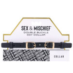 Sex & Mischief Double Buckle Day Collar - Black Collar - Image 9