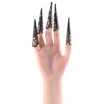 Sex & Mischief Sensory Fingertips - Black - Black - Set of 5 - Image 2