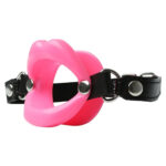 Sex & Mischief Silicone Lips Mouth Gag - Pink - Pink Mouth Restraint - Image 3