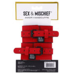 Sex & Mischief Amor Handcuffs - Red Restraints - Image 8