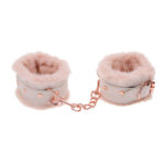 Sex & Mischief Peaches n CreaMe Fur Handcuffs - Peach Restraints - Image 2