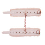 Sex & Mischief Peaches n CreaMe Fur Handcuffs - Peach Restraints - Image 6