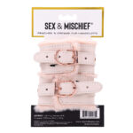 Sex & Mischief Peaches n CreaMe Fur Handcuffs - Peach Restraints - Image 9