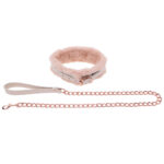 Sex & Mischief Peaches n CreaMe Fur Collar & Leash - Peach Restraint - Image 5