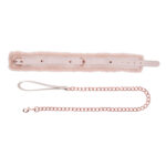 Sex & Mischief Peaches n CreaMe Fur Collar & Leash - Peach Restraint - Image 6