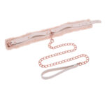 Sex & Mischief Peaches n CreaMe Fur Collar & Leash - Peach Restraint - Image 7