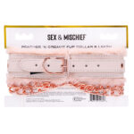 Sex & Mischief Peaches n CreaMe Fur Collar & Leash - Peach Restraint - Image 9