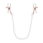 Sex & Mischief Peaches n CreaMe Pearl Nipple Clamps - Peach Nipple Restraints - Image 2