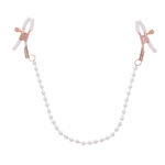 Sex & Mischief Peaches n CreaMe Pearl Nipple Clamps - Peach Nipple Restraints - Image 5