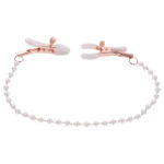 Sex & Mischief Peaches n CreaMe Pearl Nipple Clamps - Peach Nipple Restraints - Image 7