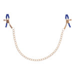Sex & Mischief Cougar Chained Nipple Clamps - Gold Nipple Clamps with Cougar Chain - Image 2