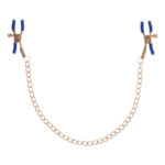 Sex & Mischief Cougar Chained Nipple Clamps - Gold Nipple Clamps with Cougar Chain - Image 3