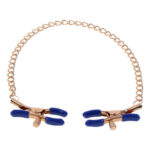 Sex & Mischief Cougar Chained Nipple Clamps - Gold Nipple Clamps with Cougar Chain - Image 4