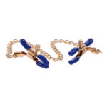 Sex & Mischief Cougar Chained Nipple Clamps - Gold Nipple Clamps with Cougar Chain - Image 5