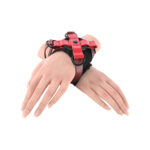 S&M Exs & Ohs Cross Cuffs - Red/Black Restraints - Image 4